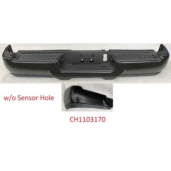 DODGE TRUCKS & VANS DODGE/PU  (R2500/3500) REAR STEP BMP ASSY BLACK (WO/SENSOR) OEM#68576320AA-PFM 2019-2024 PL#CH1103170