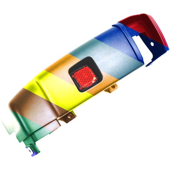 DODGE TRUCKS & VANS PROMASTER 1500/2500/3500 REAR BUMPER SIDE COVER LEFT (Driver Side) TXT-GRAY W/REFLECTOR (WO/BSD) OEM#5MA18LAHAA 2014-2018 PL#CH1116104