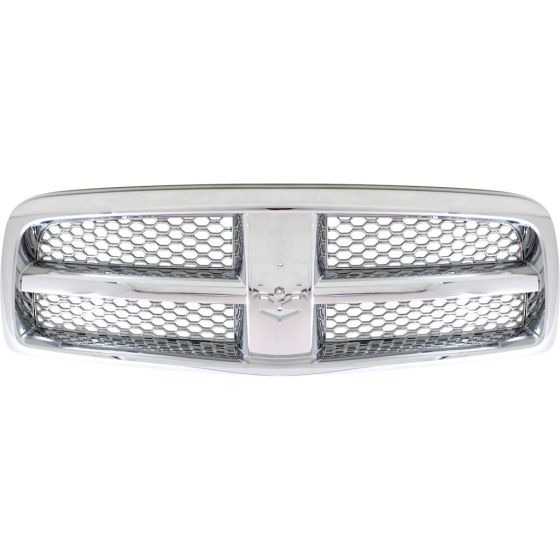 DODGE TRUCKS & VANS DODGE/PU R1500 GRILLE ASSY CHROME/CHROME MESH OEM#55372059AB 2009-2012 PL#CH1200326