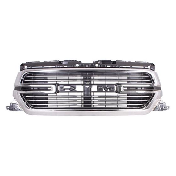 DODGE TRUCKS & VANS DODGE/PU (R1500) GRILLE CHROME BAR W/CHROME SURROUND (W/CAMERA)(LARAMIE) OEM#68404931AE 2019-2022 PL#CH1200418