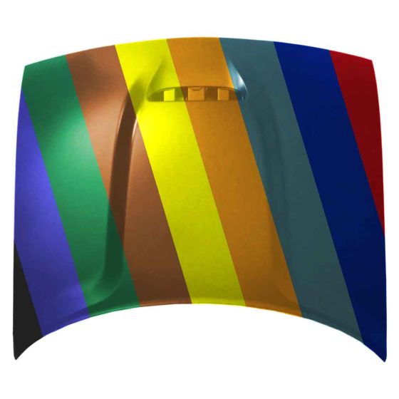 DODGE CHALLENGER HOOD (ALUM)(SINGLE SCOOP W/BEZEL)(GT/ R/T ) **CAPA** OEM#68259671AG 2019-2023 PL#CH1230331C