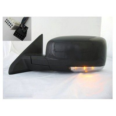 DODGE TRUCKS & VANS DODGE/PU (R1500) DOOR MIRROR LEFT (Driver Side) PWR/HTD/SIGNAL/PUDDLE (SINGLE GLASS)(PTM) OEM#1FX371XRAD (P) 2009-2012 PL#CH1320293