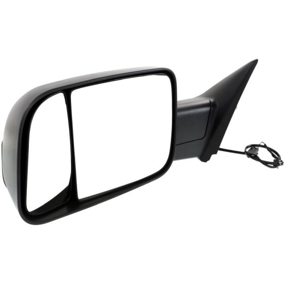 DODGE TRUCKS & VANS DODGE/PU (R1500) DOOR MIRROR LEFT (Driver Side) MANUAL (DUAL GLASS)(TXT-BLK) (W/TOW) OEM#68142671AH 2013-2022 PL#CH1320349