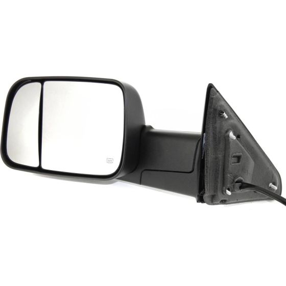 DODGE TRUCKS & VANS DODGE/PU (R2500/3500) DOOR MIRROR LEFT (Driver Side) PWR/HTD/SIGNAL/PUDDLE (DUAL GLASS)(TEXT BLK)(W/TOW)(W/TEMP SENSR) OEM#68285865AD 2013-2018 PL#CH1320350