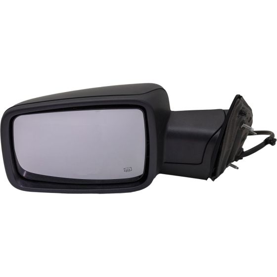 DODGE TRUCKS & VANS DODGE/PU  (R2500/3500) DOOR MIRROR LEFT (Driver Side) PWR/HTD/SIGNAL/PUDDL/P-FOLD (WO/TOW)(WO/DIMMING)(BLACK) OEM#6KE87TZZAG 2018 PL#CH1320486