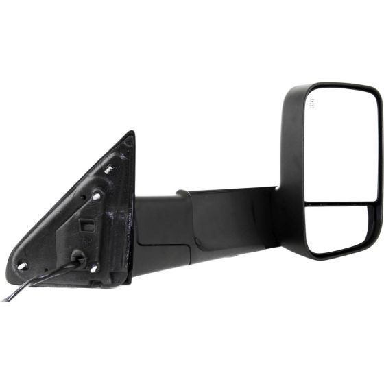 DODGE TRUCKS & VANS DODGE/PU  (R2500/3500) DOOR MIRROR RIGHT (Passenger Side) PWR/HTD/SIGNAL/PUDDLE (DUAL GLASS)(TEXT BLACK)(W/TOW PKG) OEM#55372070AM 2010-2011 PL#CH1321315