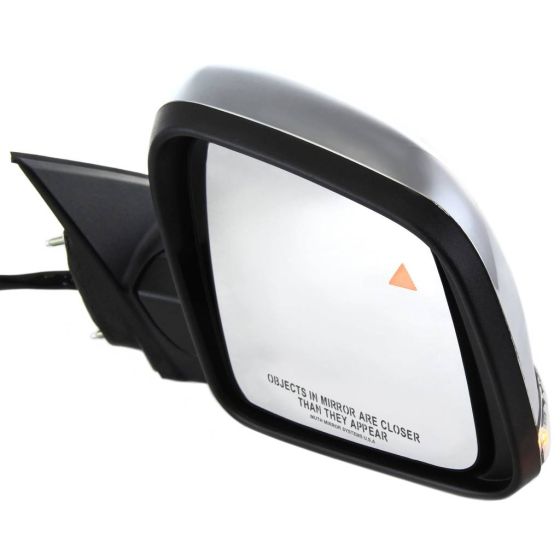 JEEP GRAND CHEROKEE DOOR MIRROR RIGHT (Passenger Side) PWR/HTD/SIGNAL/MEMORY/BLIND DETECT/M-FOLD (CHROME CVR)(WO/AUTO DIM) OEM#68236930AF 2014-2022 PL#CH1321359