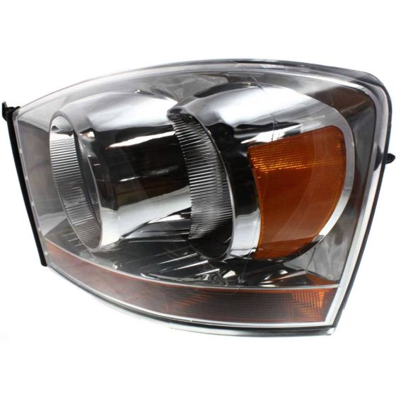DODGE TRUCKS & VANS DODGE/PU (R2500/3500)(R1500 Mega Cab 06-08) HEAD LAMP ASSEMBLY LEFT (Driver Side) (W/O BLACK BEZEL) OEM#55077795AD 2006 PL#CH2518114