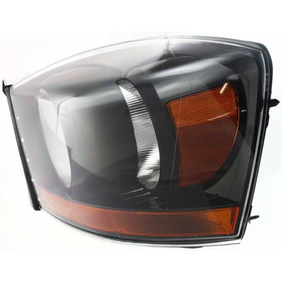DODGE TRUCKS & VANS DODGE/PU ( R1500)(EXC Mega Cab 06-08) HEAD LAMP ASSEMBLY LEFT (Driver Side) (W/BLK BEZEL) OEM#55372815AB 2006 PL#CH2518115
