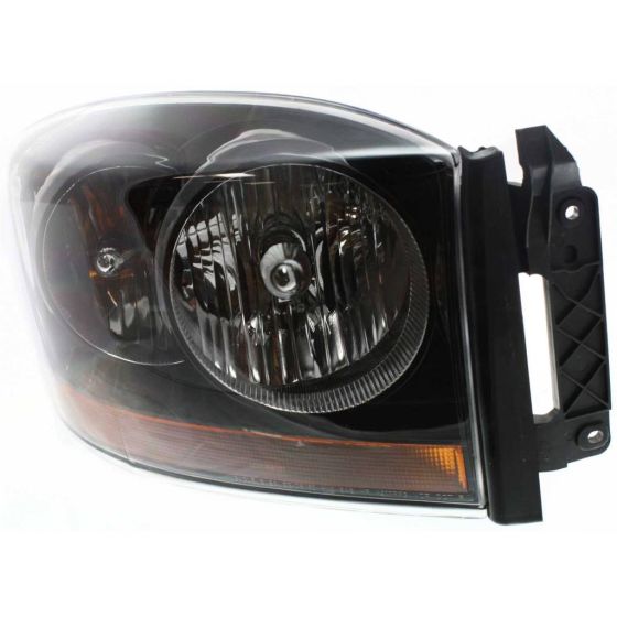 DODGE TRUCKS & VANS DODGE/PU (R2500/3500)(R1500 Mega Cab 06-08) HEAD LAMP ASSEMBLY RIGHT (Passenger Side) (W/BLK BEZEL) OEM#55372814AB 2006 PL#CH2519115