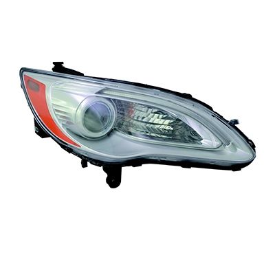 CHRYSLER 200 CONV HEAD LAMP ASSEMBLY RIGHT (Passenger Side) (CHROME BEZEL) **CAPA** OEM#5182590AC 2011-2014 PL#CH2519140C
