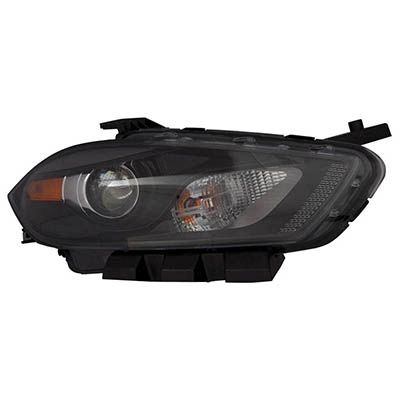 DODGE DART HEAD LAMP ASSEMBLY RIGHT (Passenger Side) (HALOGEN)(BLK BEZEL)**CAPA** OEM#68292804AA 2016 PL#CH2519150C