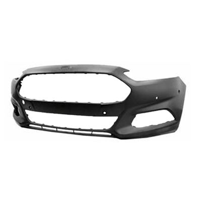 FORD FUSION FRONT BUMPER COVER PRIMED (W/TOW HOOK HOLE)(W/ACTIVE PARK ASSIST SENSOR HOLES) OEM#DS7Z17757EAPTM 2013-2016 PL#FO1000688