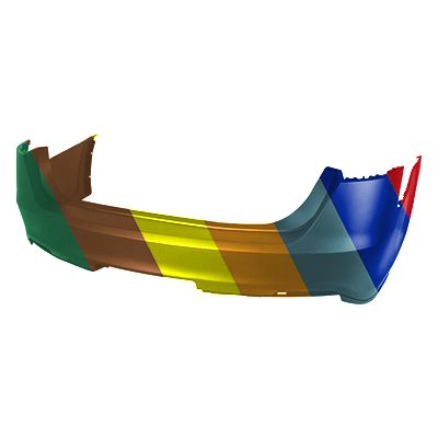 FORD TAURUS POLICE REAR BUMPER COVER PRIMED (WO/SENSOR) OEM#DG1Z17K835AAPTM 2013-2019 PL#FO1100684