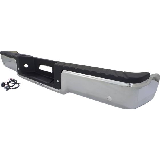 FORD TRUCKS & VANS FORD/PU (F150 EXC HERITAGE) STEP BUMPER ASSEMBLY CHROME (STYLESIDE)(HITCH STYLE)(W/SENSOR)(TO 8-8-05) OEM#4L3Z17906BA-PFM 2004-2005 PL#FO1103119