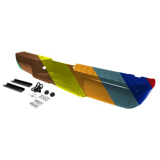 FORD TRUCKS & VANS FORD/PU F250/350/450 (SUPER DUTY) REAR STEP BUMPER ASSY BLACK W/BLACK PAD (WO/SENSOR) OEM#9C3Z17906APTM-PFM 2013-2016 PL#FO1103174