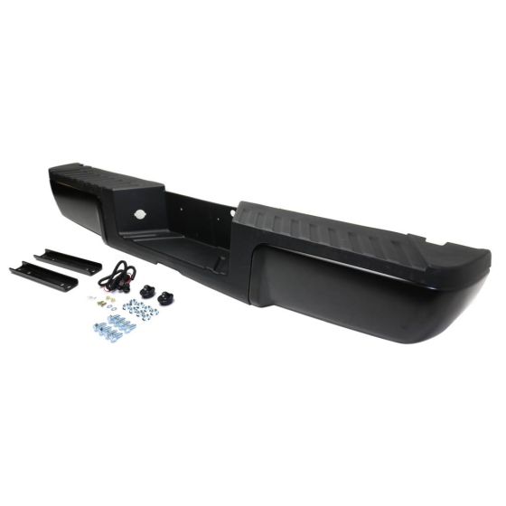 FORD TRUCKS & VANS FORD/PU (F250/350/450) Super Duty REAR STEP BUMPER ASSEMBLY PTD W/BLK PAD (WO/SENSOR)**CAPA** OEM#9C3Z17906APTM-PFM (P) 2013-2016 PL#FO1103174C