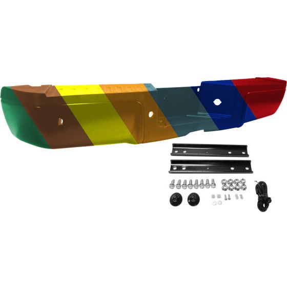 FORD TRUCKS & VANS FORD/PU F250/350/450 (SUPER DUTY) REAR STEP BUMPER ASSY BLACK W/BLACK PAD (W/SENSOR) OEM#9C3Z17906CPTM-PFM 2013-2016 PL#FO1103175