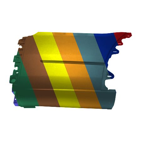 FORD TRUCKS & VANS TRANSIT REAR BUMPER SIDE COVER RIGHT (Passenger Side) TXT-BLACK (OUTER SECTION)(EXC EXTENDED LENGTH) OEM#KK4Z17F774FA 2020-2024 PL#FO1117107