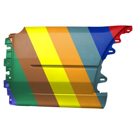 FORD TRUCKS & VANS TRANSIT REAR BUMPER SIDE COVER RIGHT (Passenger Side) TXT (OUTER SECTION)(EXC EXTENDED LENGTH)**CAPA** OEM#CK4Z17F774FC 2015-2019 PL#FO1117108C