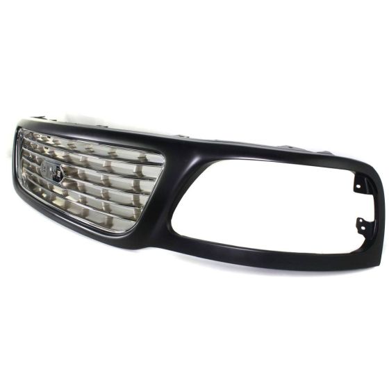 FORD TRUCKS & VANS FORD/PU  (F150 HERITAGE MODEL) GRILLE BLACK Frame W/ CHROME Inner (Bar Type)(Lighting OEM#3L3Z8200AC 2004 PL#FO1200423