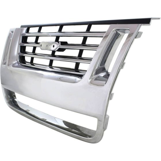 FORD TRUCKS & VANS EXPLORER GRILLE CHROME (Eddie Bauer)**CAPA** OEM#8L2Z8200CA 2006-2010 PL#FO1200477C