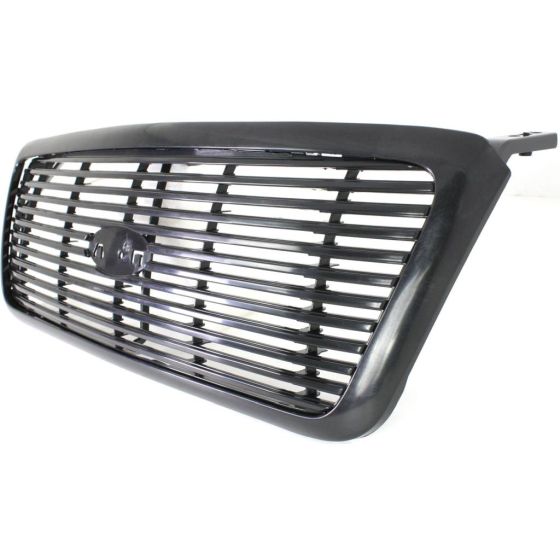 FORD TRUCKS & VANS FORD/PU  (F150 EXC HERITAGE) GRILLE BLACK FRAME/ BLACK (12 LINE)(FX2) OEM#7L3Z8200CPTM 2007-2008 PL#FO1200501