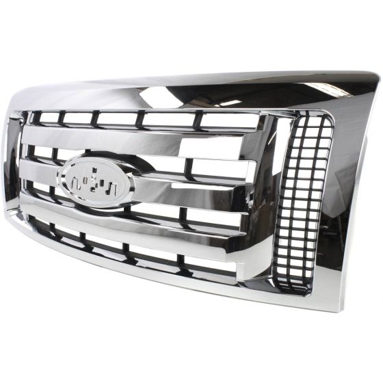 FORD TRUCKS & VANS FORD/PU (F150)(EXC SVT RAPTOR) GRILLE CHROME (3 BAR)(XLT MDL)**CAPA** OEM#9L3Z8200D 2009-2012 PL#FO1200511C