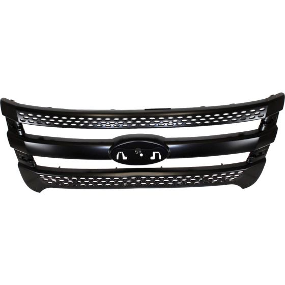 FORD TRUCKS & VANS EXPLORER POLICE UTILITY GRILLE PTD BLACK**CAPA** OEM#BB5Z8200CA 2013-2015 PL#FO1200533C