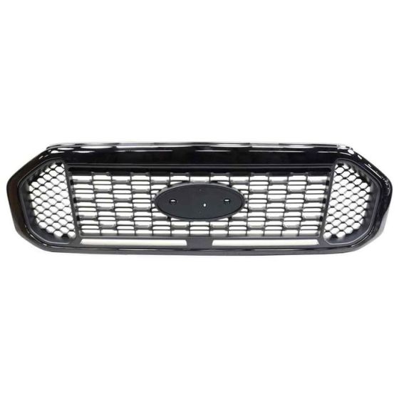 FORD TRUCKS & VANS RANGER GRILLE UPPER GLOSS-BLACK/TXT (XLT) OEM#KB3Z8C324AA 2019-2020 PL#FO1200699