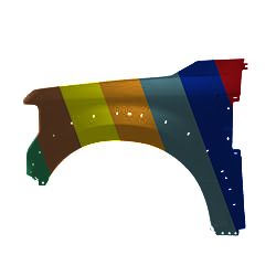 FORD TRUCKS & VANS FORD/PU F250/350/450 (SUPER DUTY) FENDER LEFT (Driver Side) (W/WHEEL OPENNG MLDG)(ALUM)(F450) OEM#LC3Z16006F 2020-2022 PL#FO1240334