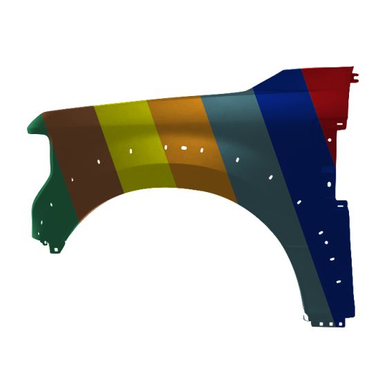 FORD TRUCKS & VANS FORD/PU F250/350/450 (SUPER DUTY) FENDER LEFT (Driver Side) (W/WHEEL OPENNG MLDG)(STEEL)(F450) OEM#LC3Z16006C-PFM 2020-2022 PL#FO1240335