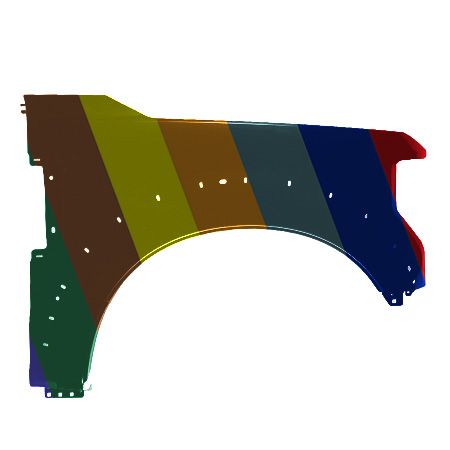 FORD TRUCKS & VANS FORD/PU F250/350/450 (SUPER DUTY) FENDER RIGHT (Passenger Side) (W/WHEEL OPENNG MLDG)(STEEL)(F450/F550) OEM#JC3Z16005C-PFM 2017-2019 PL#FO1241317