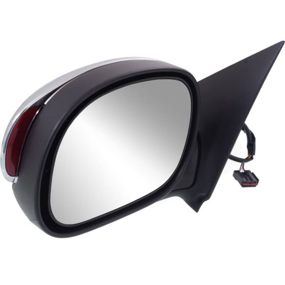 FORD TRUCKS & VANS FORD/PU  (NEW)(F150/F250)LD DOOR MIRROR LEFT (Driver Side) PWR (W/SIGNAL)(Exc SUPER CREW)(CHROME CVR) OEM#FO1320222 2000-2002 PL#FO1320222