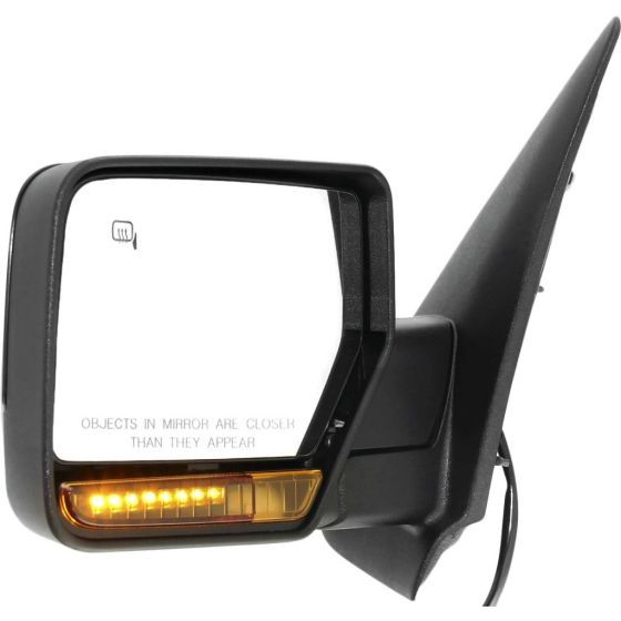 LINCOLN NAVIGATOR  DOOR MIRROR LEFT (Driver Side) PWR/HTD/SIGNAL/PUDDL/MEMORY (WO/DIMMING)(PWR-FOLD)(PTM) OEM#BL1Z17683CAPTM-PFM 2011 PL#FO1320393
