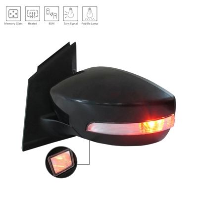 FORD TRUCKS & VANS ESCAPE  DOOR MIRROR LEFT (Driver Side) PWR/HTD/SIGNAL/PUDDLE/MEMORY (W/BSD)(PTM) OEM#GJ5Z17683EA-PFM 2017-2019 PL#FO1320569