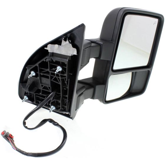FORD TRUCKS & VANS FORD/PU (F250/350/450/550) Super Duty DOOR MIRROR RIGHT (Passenger Side) PWR/HTD/SIGNAL/MEMORY (MANUAL TELESCOPING)(BLK)(TOW TYPE) OEM#7C3Z17682EB (P) 2008-2010 PL#FO1321356