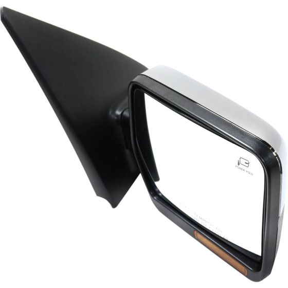 FORD TRUCKS & VANS FORD/PU (F150 EXC HERITAGE) DOOR MIRROR RIGHT (Passenger Side) PWR/HTD/SIGNAL/PUDDLE/MEMEMORY/PWR-FOLD (CHR) OEM#8L3Z17682AA 2007-2008 PL#FO1321372