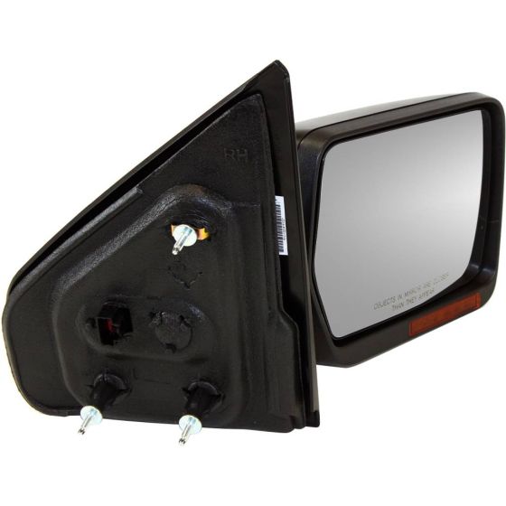 FORD TRUCKS & VANS FORD/PU (F150 EXC HERITAGE) DOOR MIRROR RIGHT (Passenger Side) PWR/HTD/SIGNAL/PUDDLE/MEMEMORY (BLK) OEM#8L3Z17682HA 2007-2008 PL#FO1321410