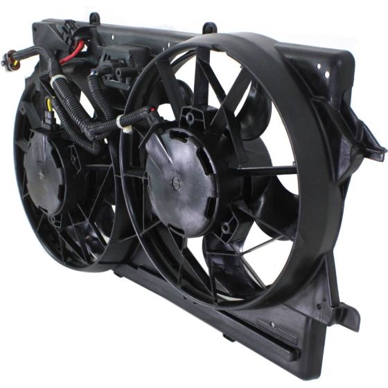FORD FOCUS RADIATOR & A/C FAN ASSEMBLY (2.0L W/AC)(DUAL FAN) OEM#1S4Z8C607CC 2000-2002 PL#FO3115143