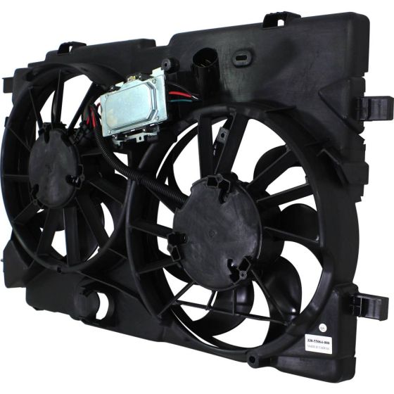 FORD FUSION RADIATOR & A/C FAN ASSEMBLY (DUAL FAN)(3.5L) OEM#9E5Z8C607C 2010-2012 PL#FO3115181