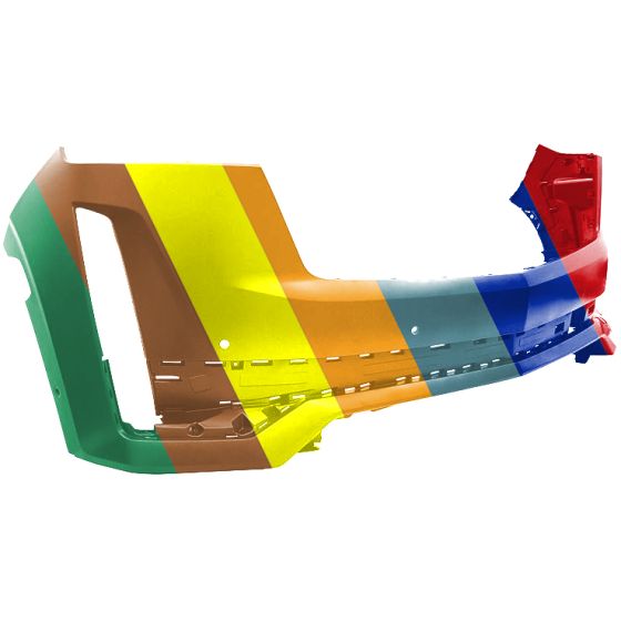 CADILLAC ESCALADE/ESCALADE ESV FRONT BUMPER COVER PRIMED (W/ADVANCED PARK ASSIST) OEM#87817029 2021-2023 PL#GM1000A54