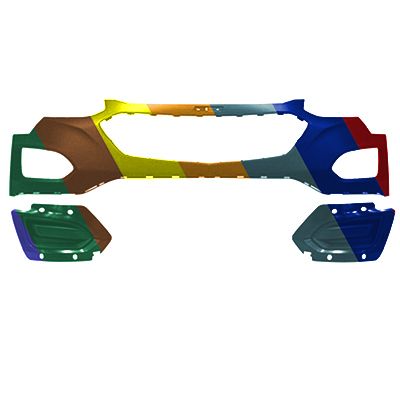 GM TRUCKS & VANS EQUINOX FRONT BUMPER COVER PRIMED (WO/FOG) **CAPA** OEM#23413530 2016-2017 PL#GM1014119C