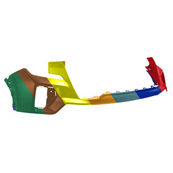 GM TRUCKS & VANS SIERRA/PU 1500 (22 OLD STYLE) FRONT BUMPER COVER UPPER PRIMED (BASE/SLE/ELEVATION/PRO) OEM#84542588 2019-2022 PL#GM1014140