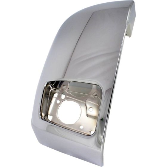 GM TRUCKS & VANS SILVERADO/PU 2500/3500 (CHEVY) FRONT BUMPER END RIGHT CHROME (W/FOG) OEM#15839252 2007-2010 PL#GM1017108