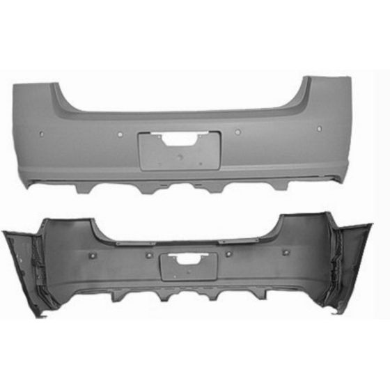 BUICK LUCERNE REAR BUMPER COVER PRIMED (W/REAR & SIDE SENSOR)(W/VALANCE) OEM#25813569 2008-2011 PL#GM1100818