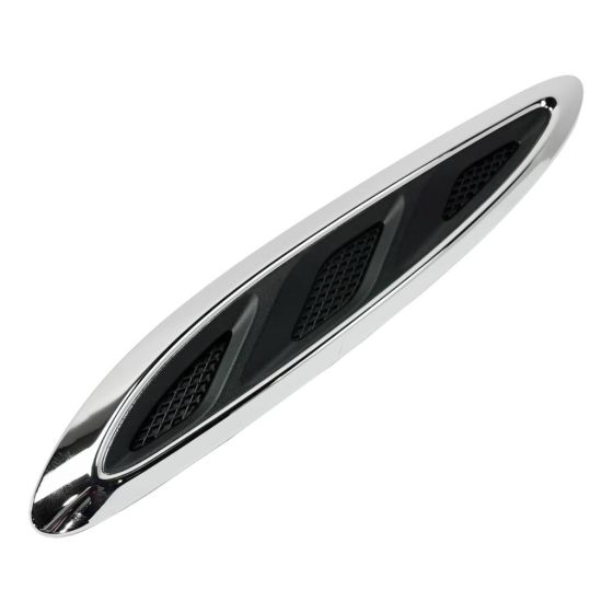 BUICK ENCLAVE  HOOD MLDG SIDE RIGHT (Passenger Side) CHROME/BLACK OEM#23142430 2013-2017 PL#GM1239109