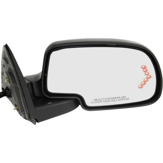 CADILLAC ESCALADE/ESCALADE ESV  DOOR MIRROR LEFT (Driver Side) PWR/HTD/PUDDLE/SIGNAL/M-FOLD (TXT/PTM CVR) OEM#15124830 2003-2006 PL#GM1320294