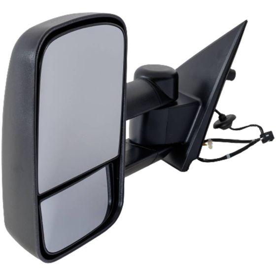 GM TRUCKS & VANS SIERRA/PU 1500 (19 OLD STYLE) DOOR MIRROR LEFT (Driver Side) PWR/HTD/M-FOLD (TOW TYPE)(DUAL ARM)(NO SIGNAL IN GLASS)(BLK) OEM#22820397-PFM 2014-2015 PL#GM1320485