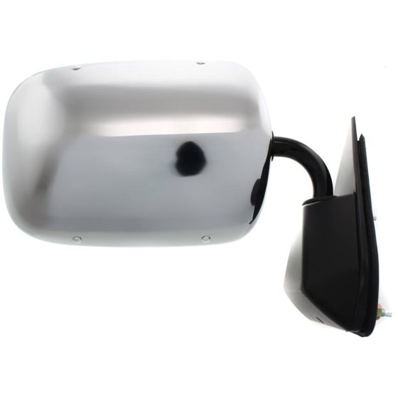 GM TRUCKS & VANS C10/PU (CK MODEL) DOOR MIRROR RIGHT (Passenger Side) MANUAL (BELOW EYELINE)(CHR) OEM#15697332 1988-2002 PL#GM1321103
